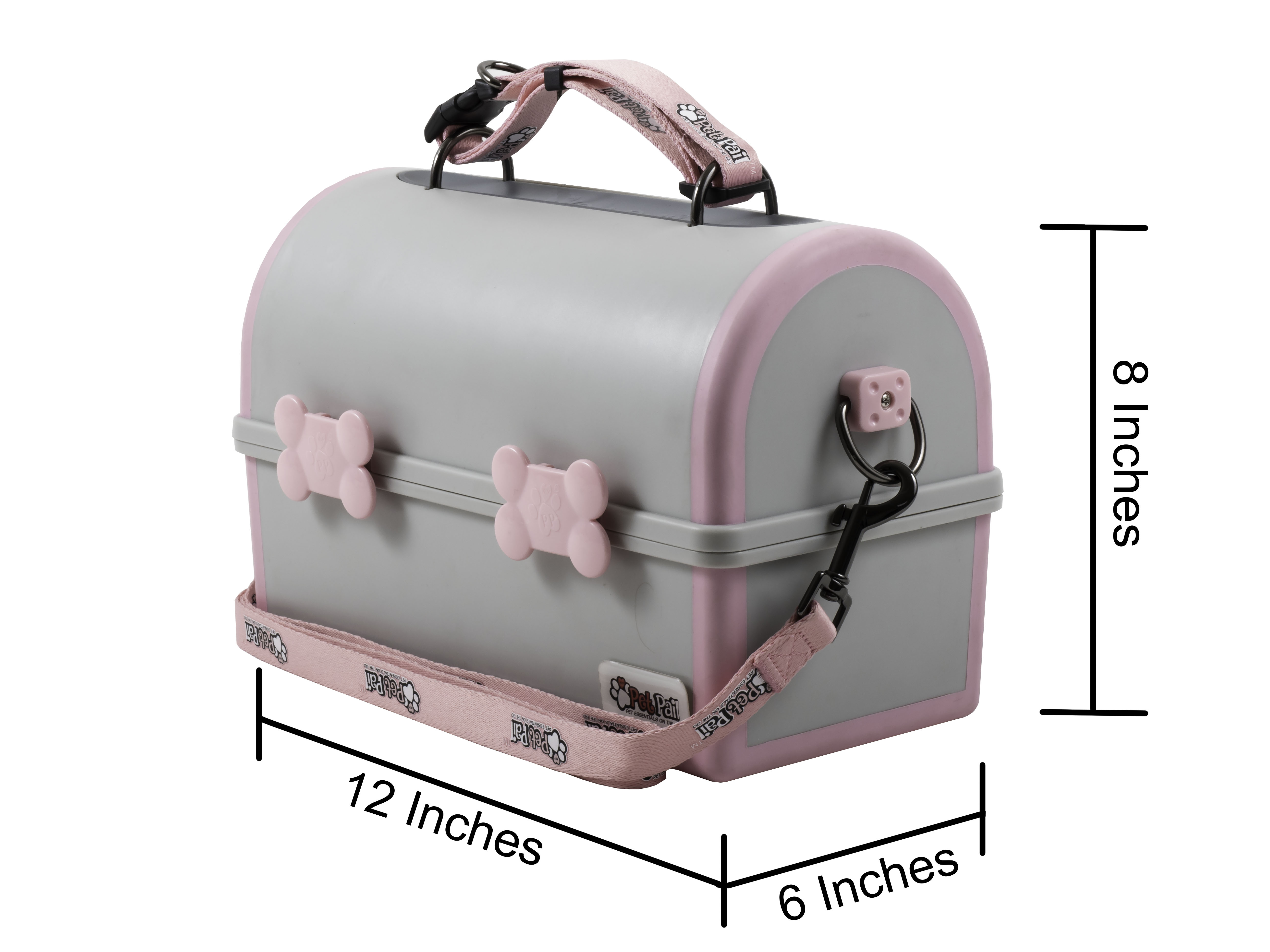My Pet Pail® | All in One Travel Dog Bowl | Pink & Grey