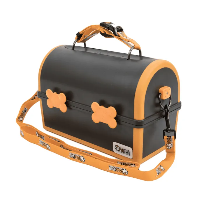 My Pet Pail® | All in One Travel Dog Bowl | Orange & Black