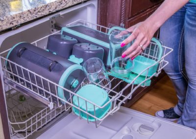 Pet Pail Blue Dishwasher